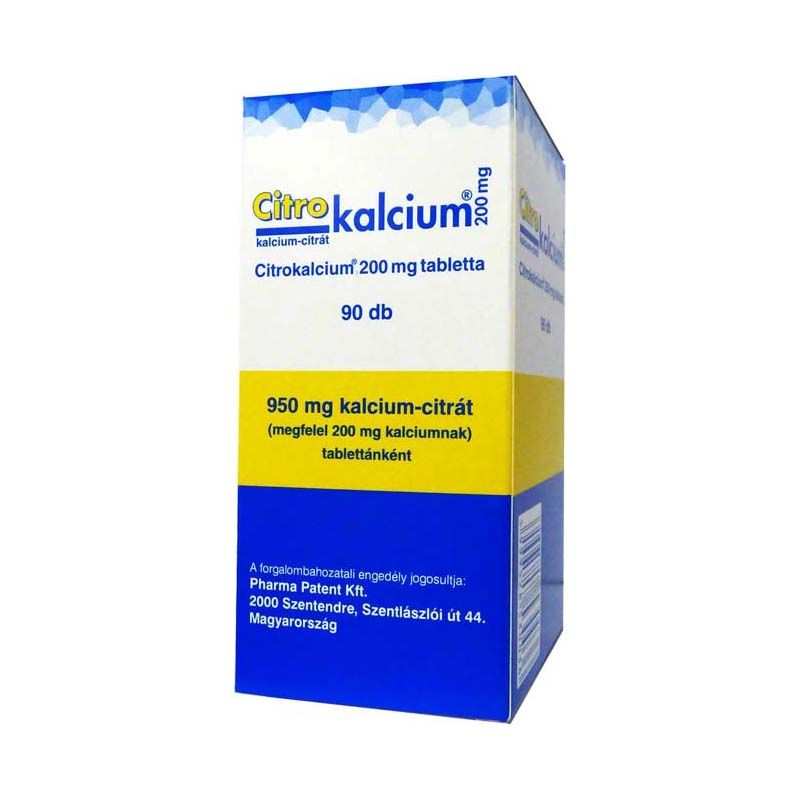 Citrokalcium 200 mg tabletta