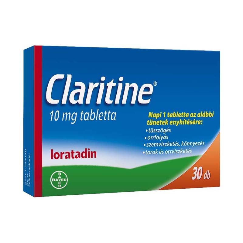 Claritine 10 mg tabletta