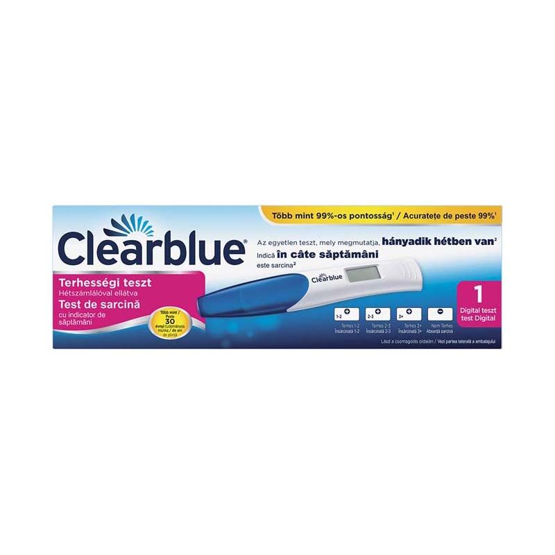 Clearblue digitális terhességi teszt hétszámlálóval ellátva