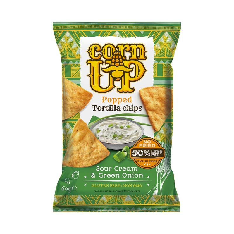 Corn Up Tortilla chips hagymás tejfölös ízű