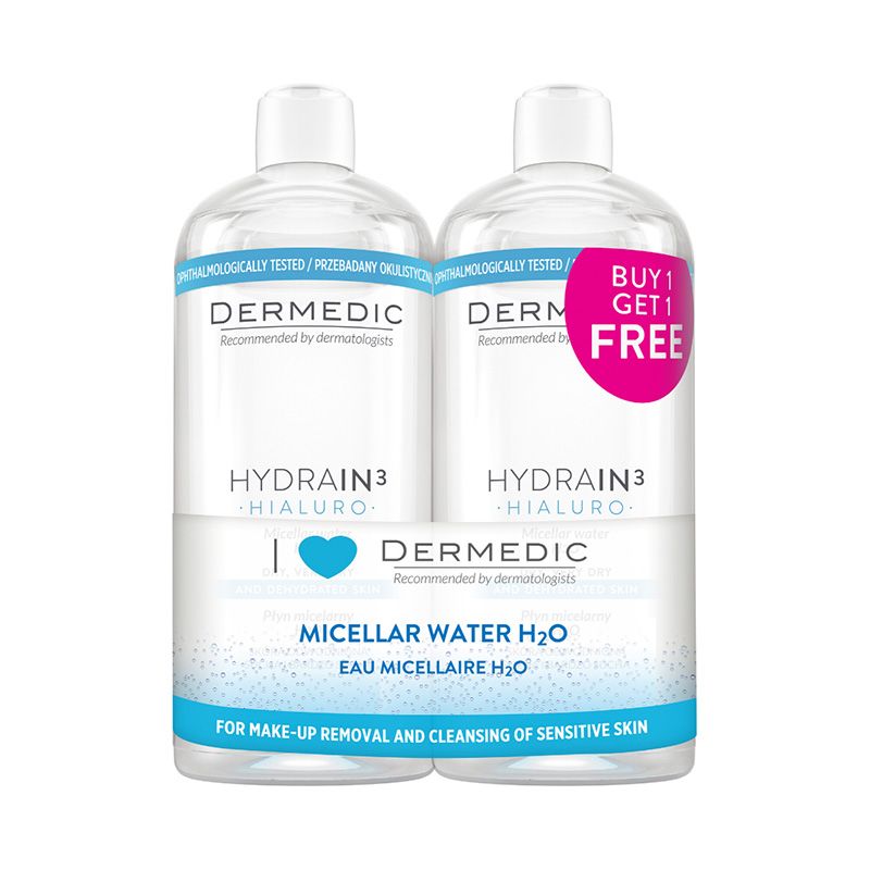 Dermedic Hydrain micellás víz H2O duo csomag