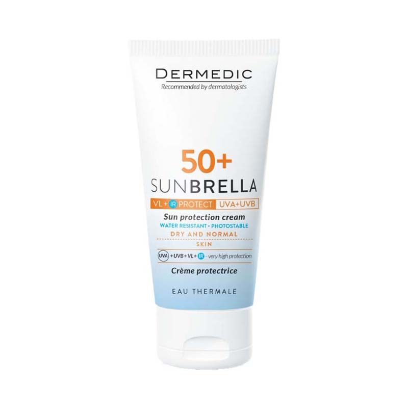 Dermedic Sunbrella fényvédő arckrém száraz és normál bőrre SPF50+