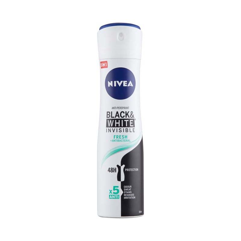 Nivea Black & White Invisible Fresh dezodor spray