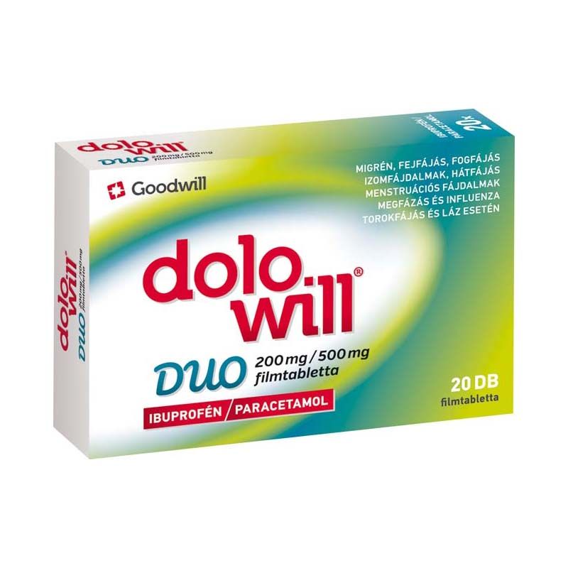 Dolowill Duo 200 mg/500 mg filmtabletta