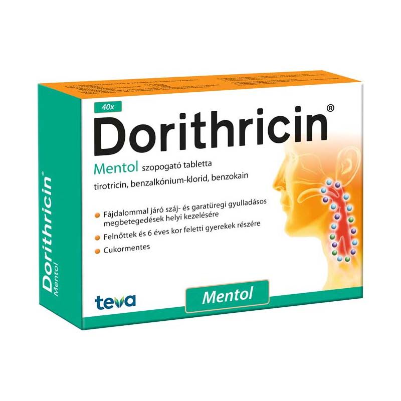 Dorithricin Mentol szopogató tabletta