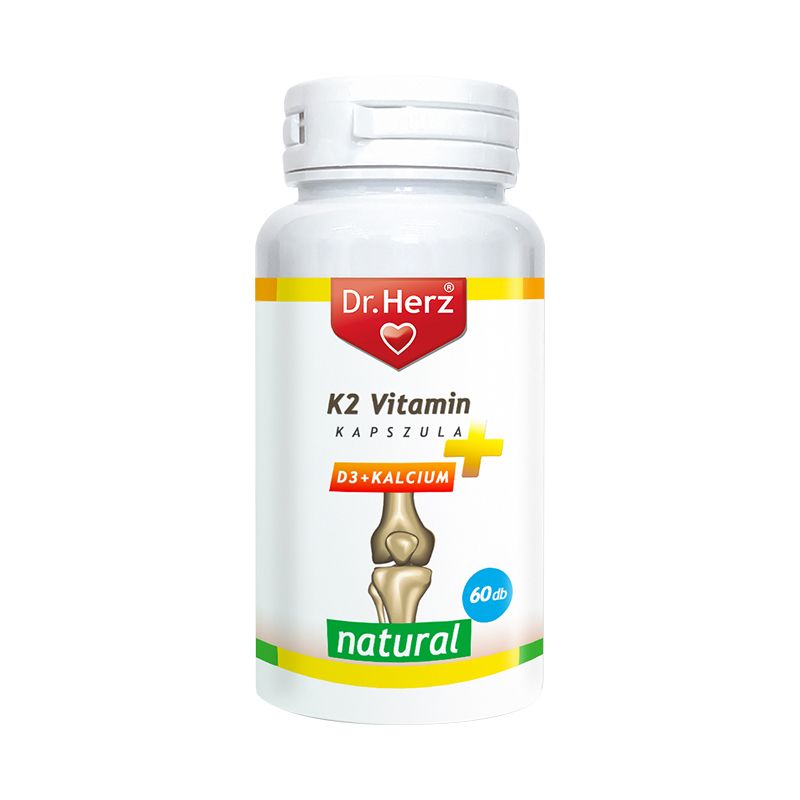 Dr. Herz K2-vitamin + D3 + Kalcium kapszula 