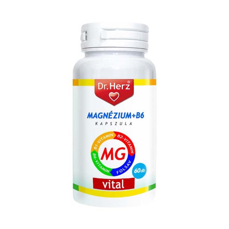 Dr. Herz Magnézium + B6-vitamin kapszula