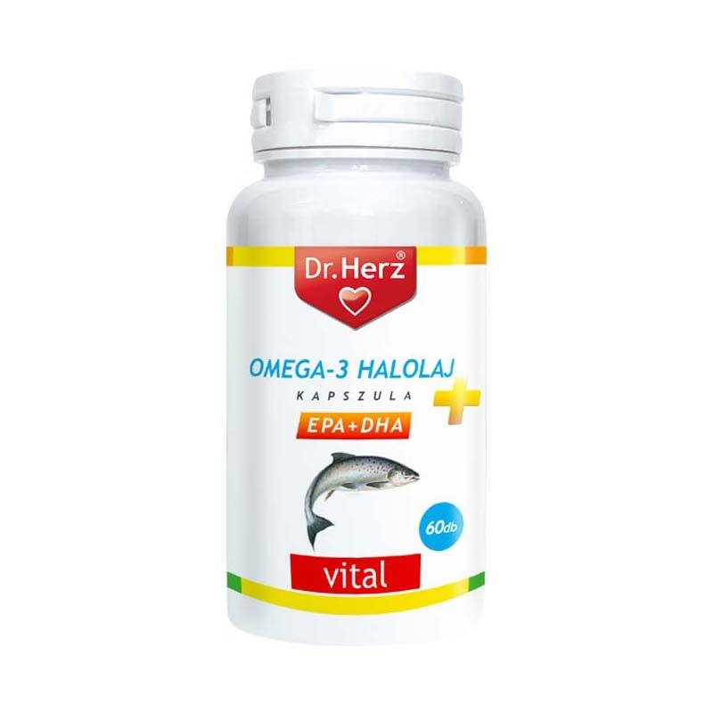 Dr. Herz Omega-3 Halolaj 1000 mg lágyzselatin kapszula