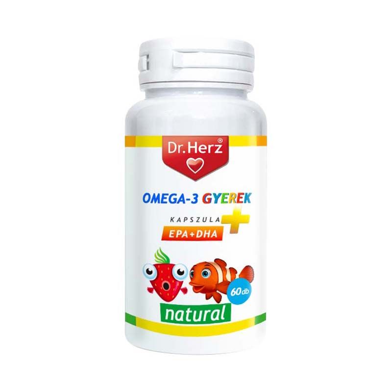 Dr. Herz Omega-3 lágyzselatin kapszula gyermekeknek