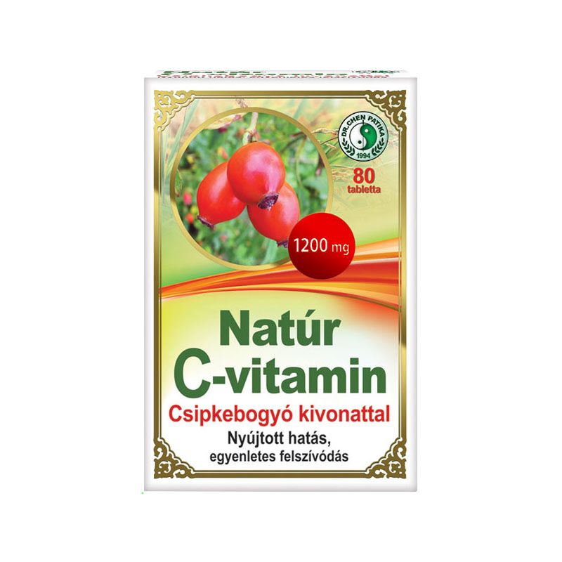 Dr. Chen Natúr C-vitamin Csipkebogyóval tabletta