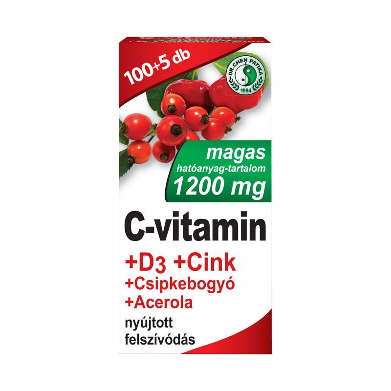 Dr. Chen 1200 mg C-vitamin + D3-vitamin