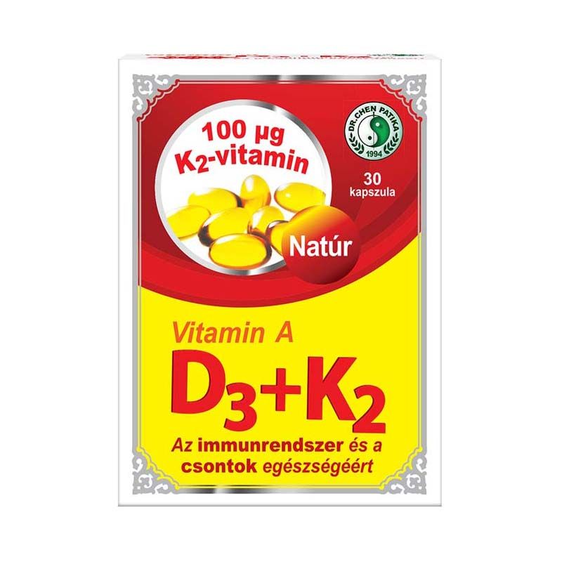 Dr. Chen Vitamin A+D3+K2 kapszula