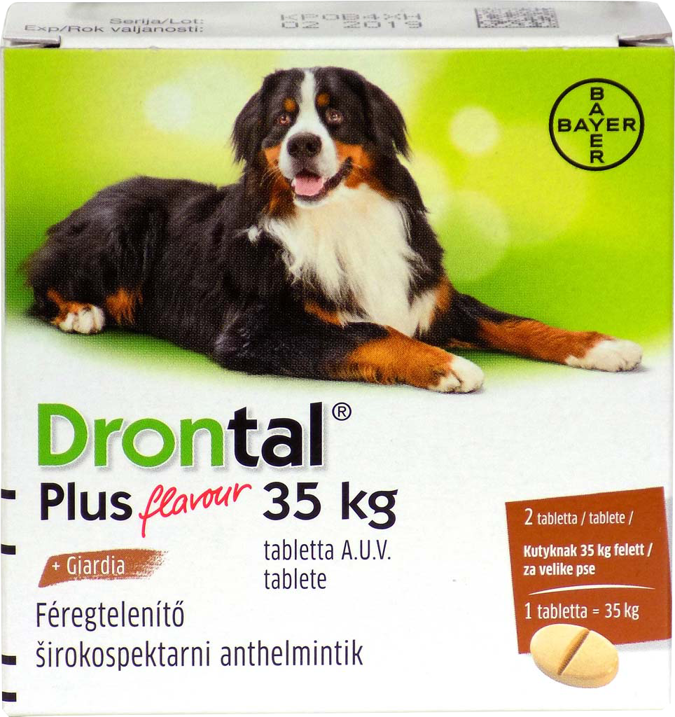 Drontal Plus tabl. a.u.v. 35kg felett (kutya)