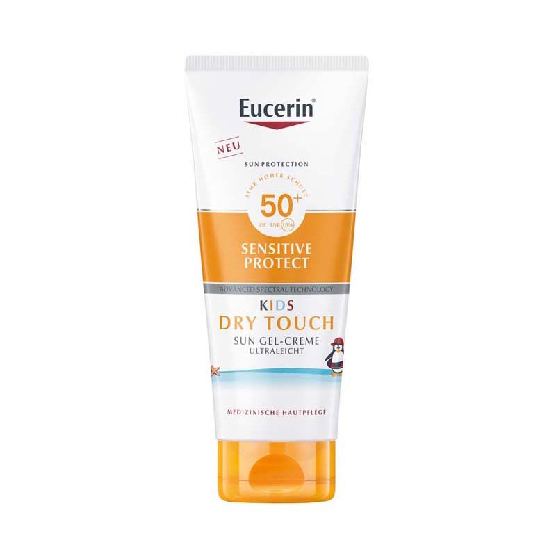 Eucerin Sun Kids Sensitive Protect Dry Touch gyermek napozó gél-krém SPF50+