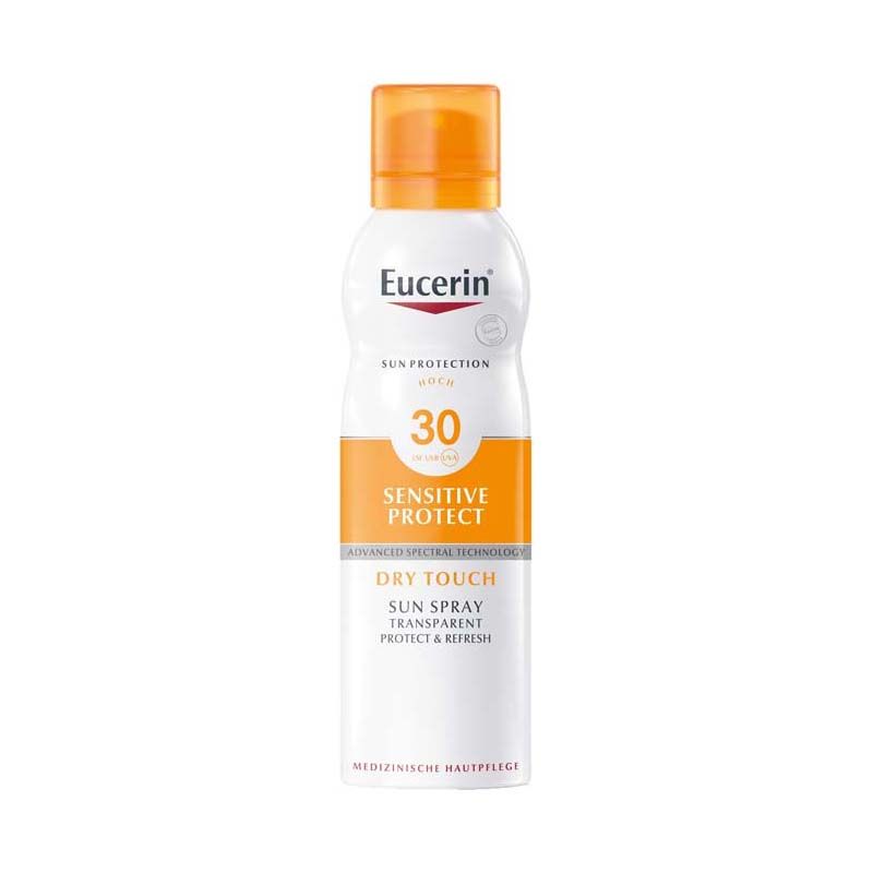 Eucerin Sun Sensitive Protect színtelen napozó aerosol spray FF30