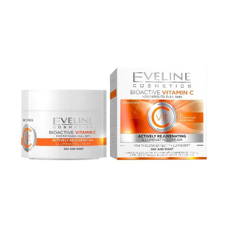 Eveline Bioaktív C-vitamin aktív fiatalító világosító nappali és éjszakai krém