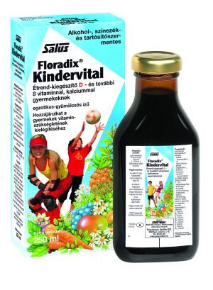 Floradix Kindervital D-vitamin. Ca és 8 vitaminnal