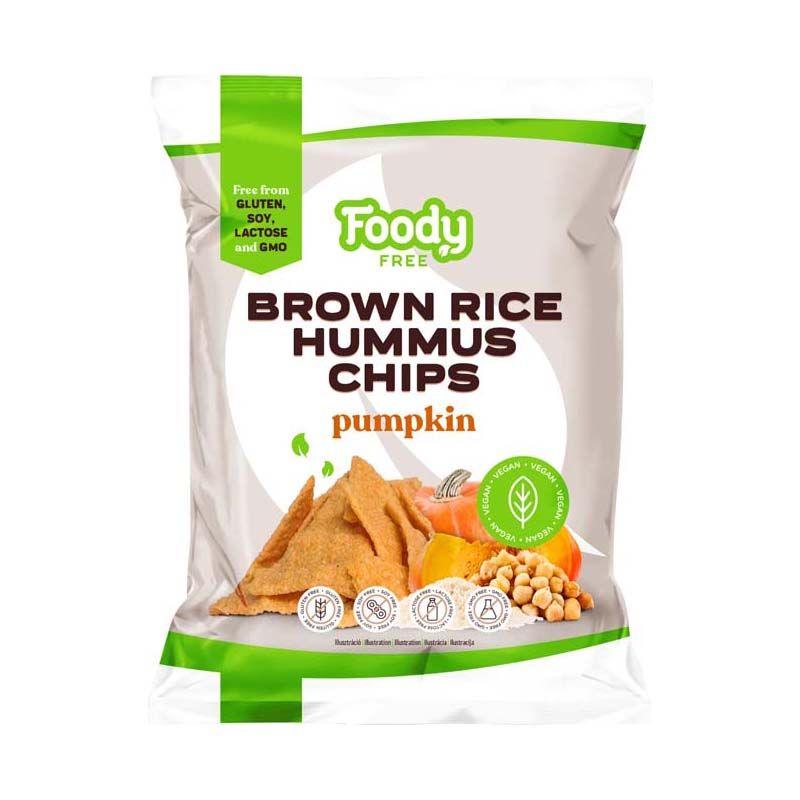 Foody Free barna rizs & hummus chips sütőtökkel