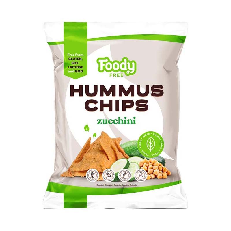 Foody Free hummus chips cukkinivel