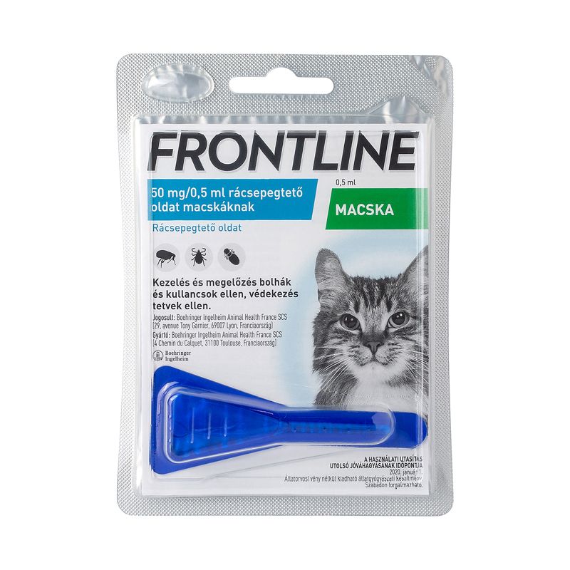 Frontline 50 mg/0,5 ml rácsepegtető oldat macskáknak