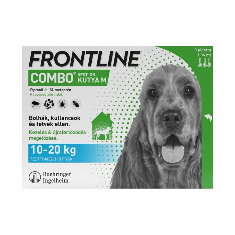 Frontline Combo Spot on M (10-20 kg) A.U.V. rácsepegtető oldat kutyáknak