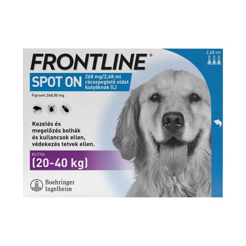 Frontline Spot on L (20-40 kg) A.U.V. rácsepegtető oldat kutyáknak