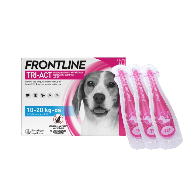 Frontline Tri-Act M (10-20 kg) rácsepegtető oldat kutyáknak