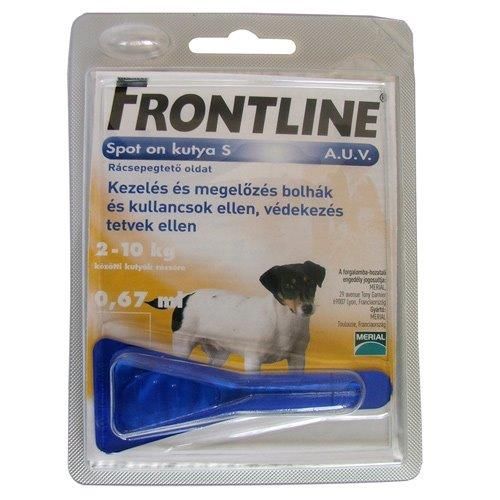 Frontline Spot on S (2-10 kg) A.U.V. rácsepegtető oldat kutyáknak