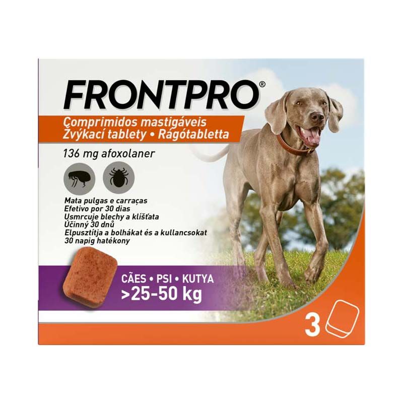 Frontpro 136 mg rágótabletta kutyáknak 25-50 kg