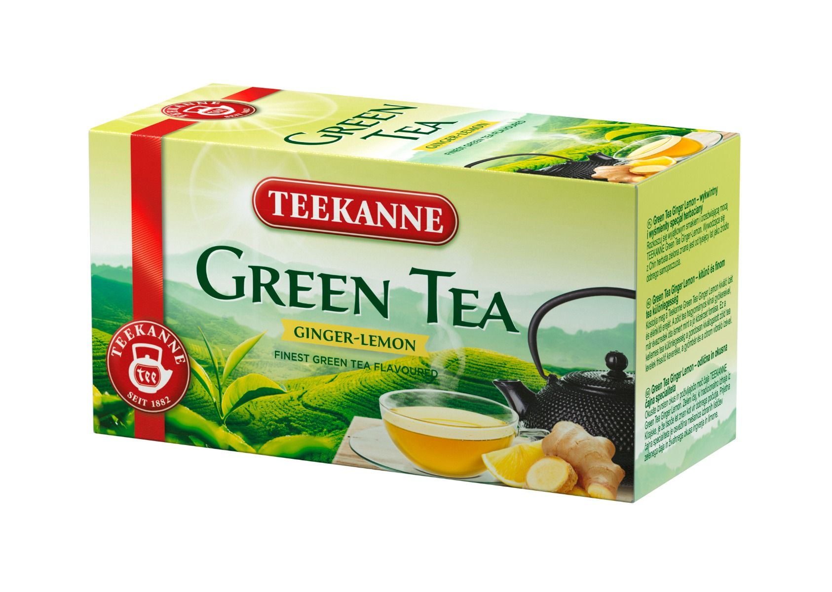 Teekanne Green Tea gyömbér és citrom ízű