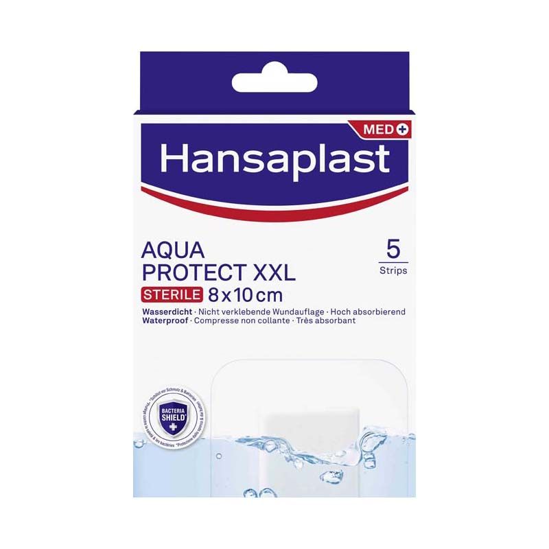 Hansaplast MED Aqua Protect XXL vízálló, antibakteriális sebtapasz