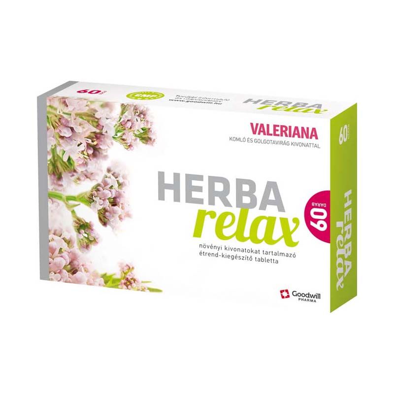 Herba Relax étrend-kiegészítő tabletta növényi kivonatokkal