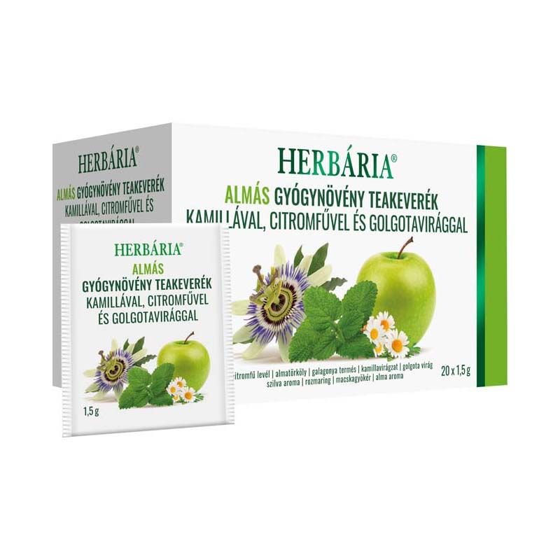 Herbária Almás gyógynövény filteres teakeverék