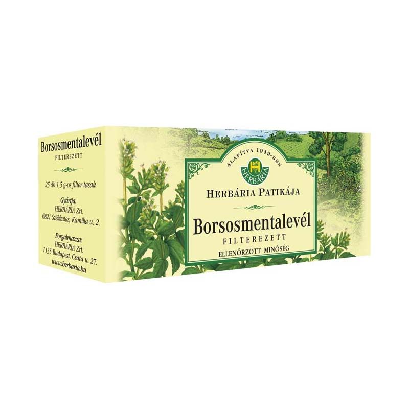 Herbária Borsosmentalevél filteres tea