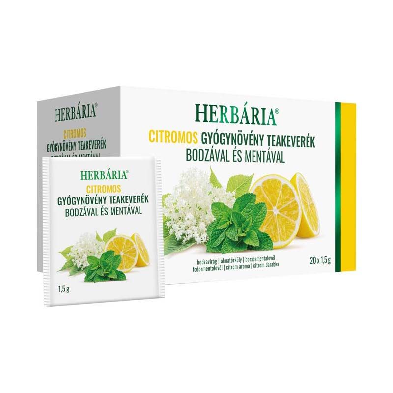 Herbária Citromos gyógynövény filteres tea