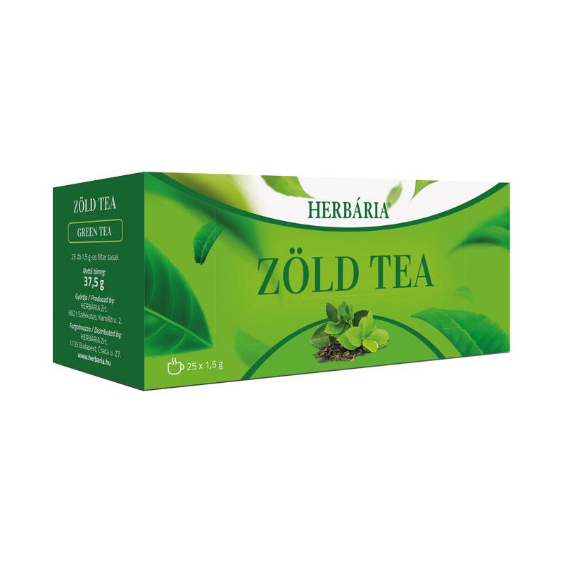 Herbária Zöld tea natúr filteres