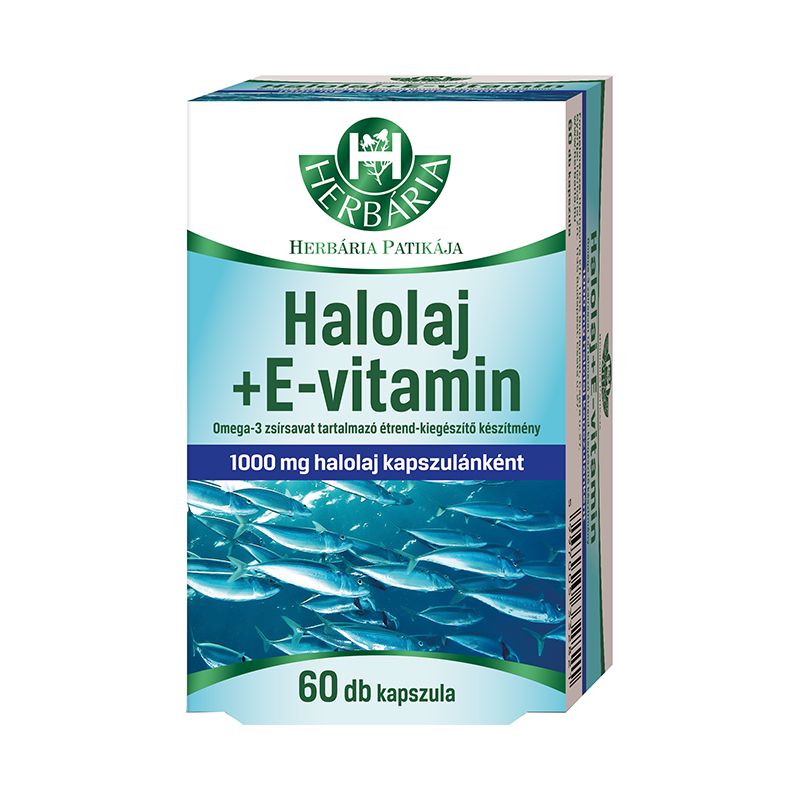 Herbária Halolaj + E-vitamin + Omega-3 kapszula