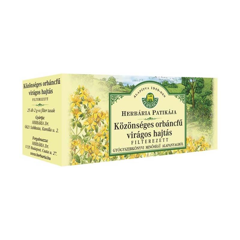 Herbária Közönséges orbáncfű virágos hajtás filteres tea