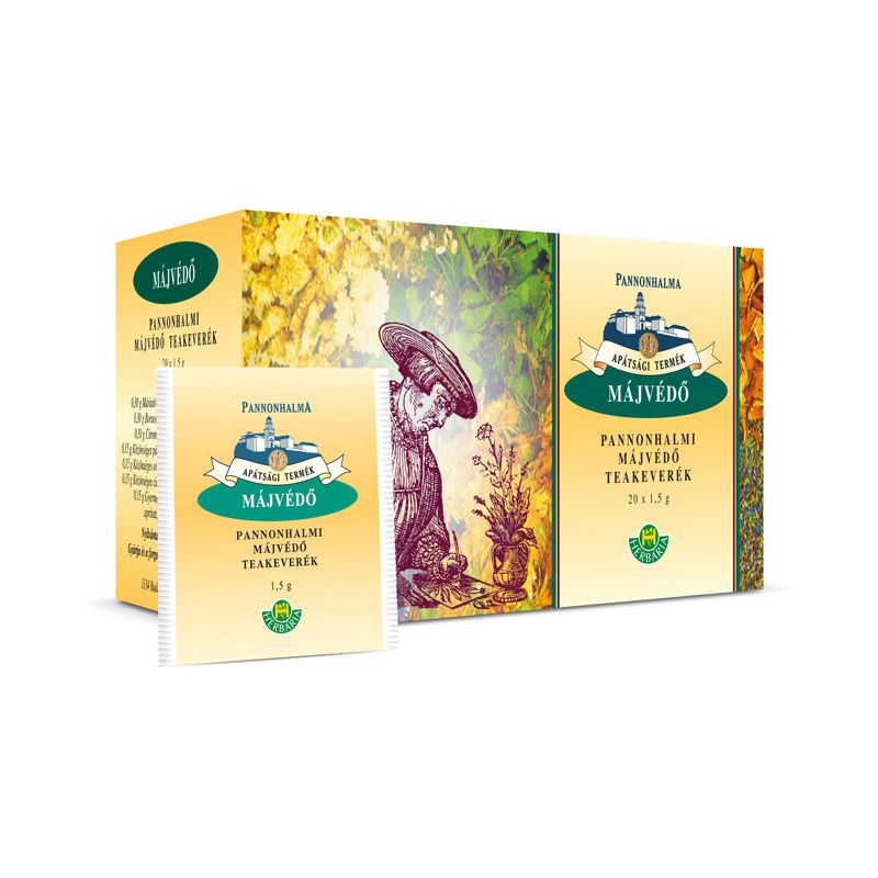Herbária Pannonhalmi Májvédő borítékolt filteres tea