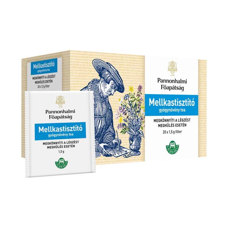 Herbária Pannonhalmi Mellkastisztító filteres gyógynövény tea