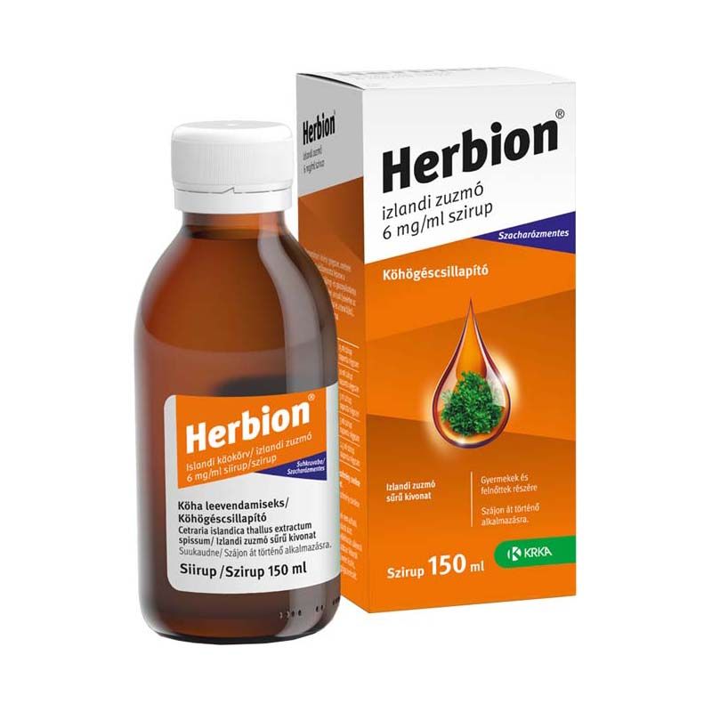 Herbion izlandi zuzmó 6 mg/ml szirup