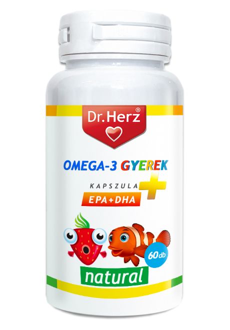 Dr. Herz Omega-3 lágyzselatin kapszula gyermekeknek