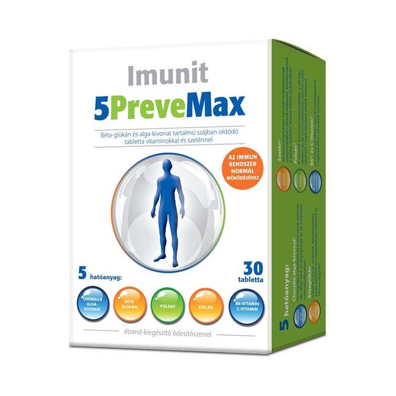 Imunit 5 PreveMax Bétaglükán szájban oldódó tabletta