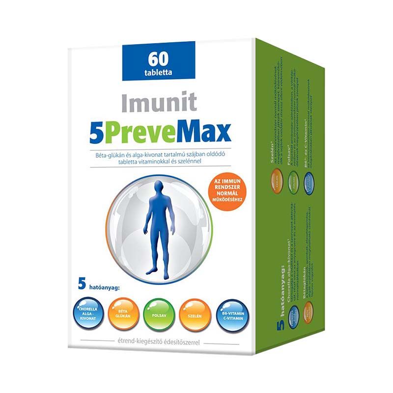 Imunit 5 PreveMax bétaglükán szájban oldódó tabletta
