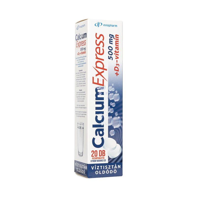 Innopharm CalciumExpress 500 mg + D3-vitamin pezsgőtabletta