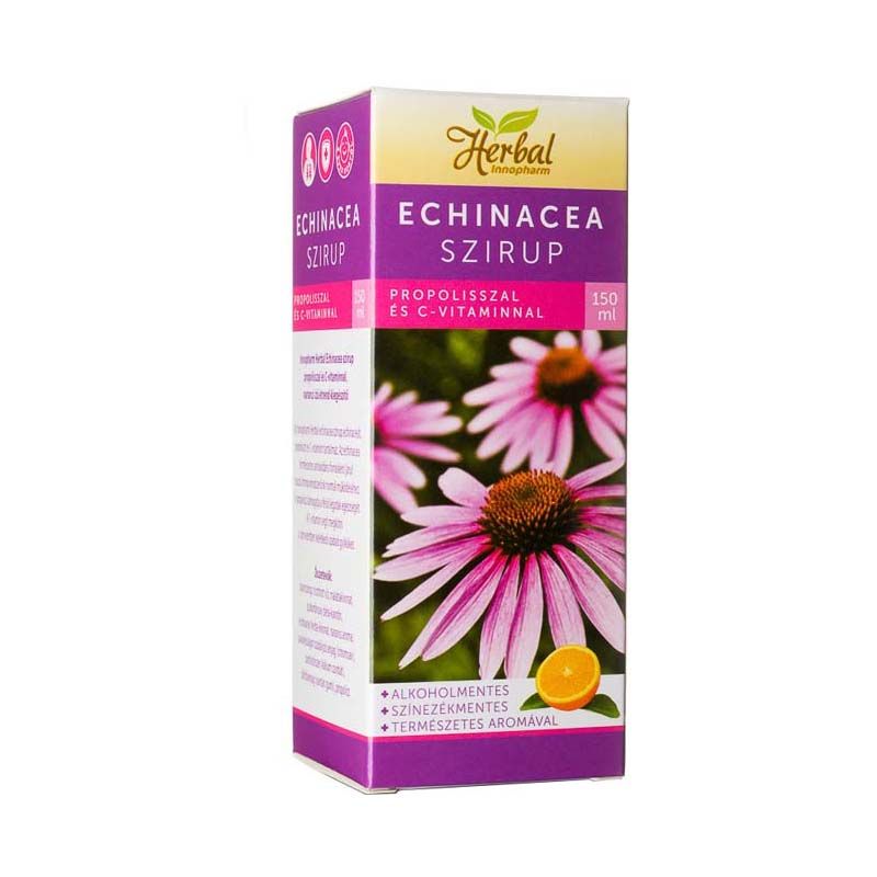 Innopharm Herbal Echinacea szirup propolisszal és C-vitaminnal