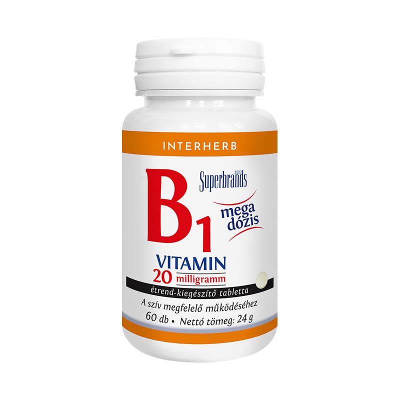 Interherb B1-vitamin 20 mg tabletta