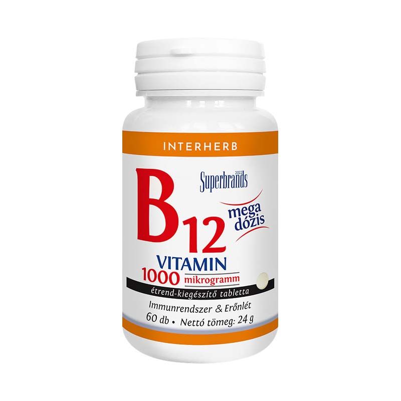 Interherb B12-vitamin 1000 mcg tabletta