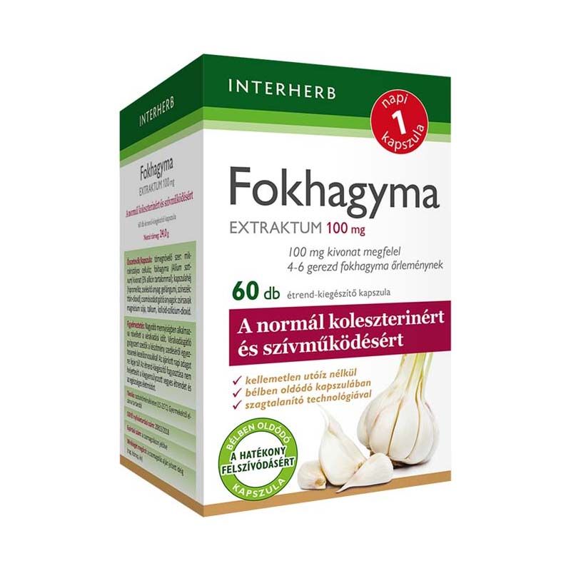 Interherb Fokhagyma Extraktum kapszula 100 mg