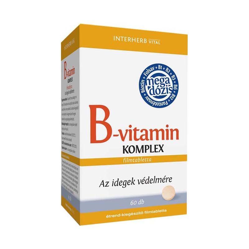 Interherb Vital B-vitamin komplex filmtabletta